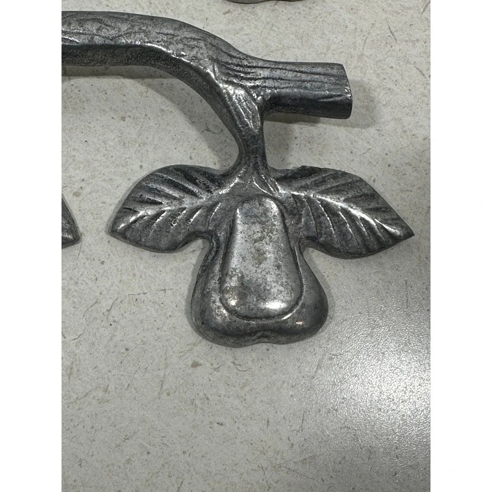 Vintage HTF Rustic Leaf And Vine/ Pear Pull / Handle Hardware Set